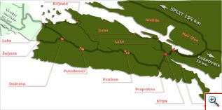 tz sto peljesac map