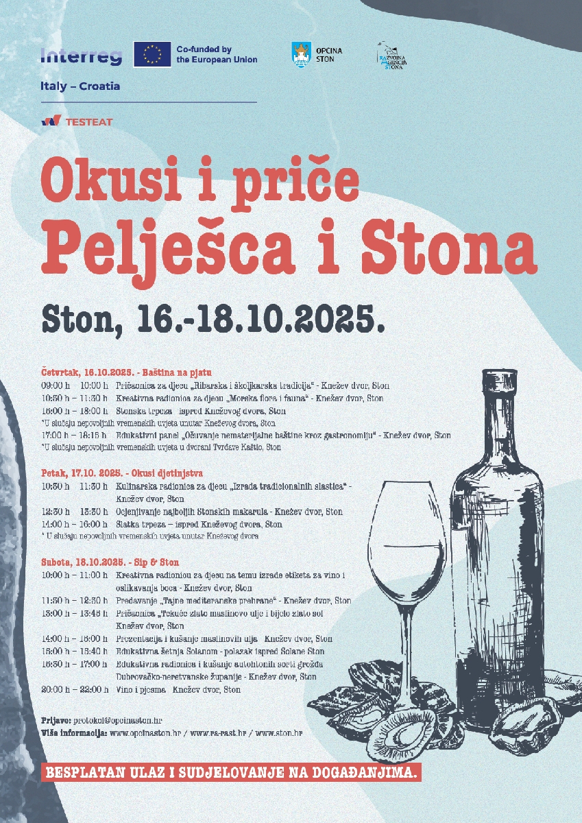 Okusi i priče Pelješca i Stona
