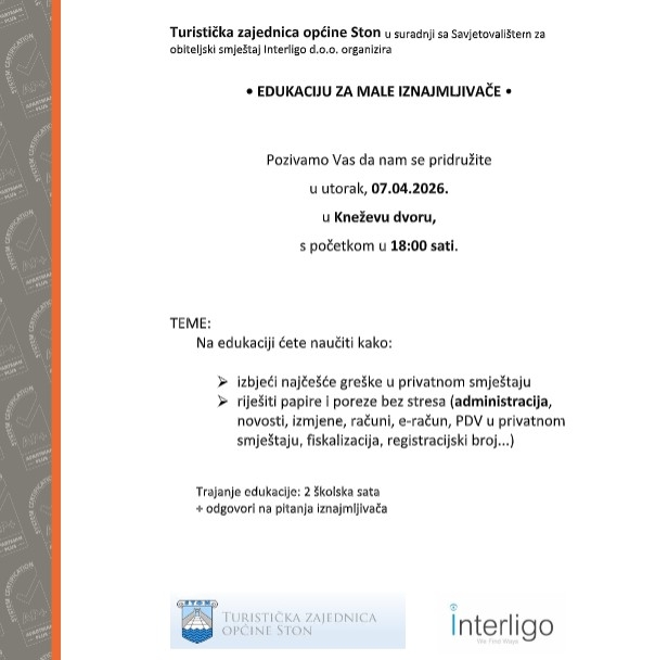 EDUKACIJA ZA MALE IZNAJMLJIVAČE