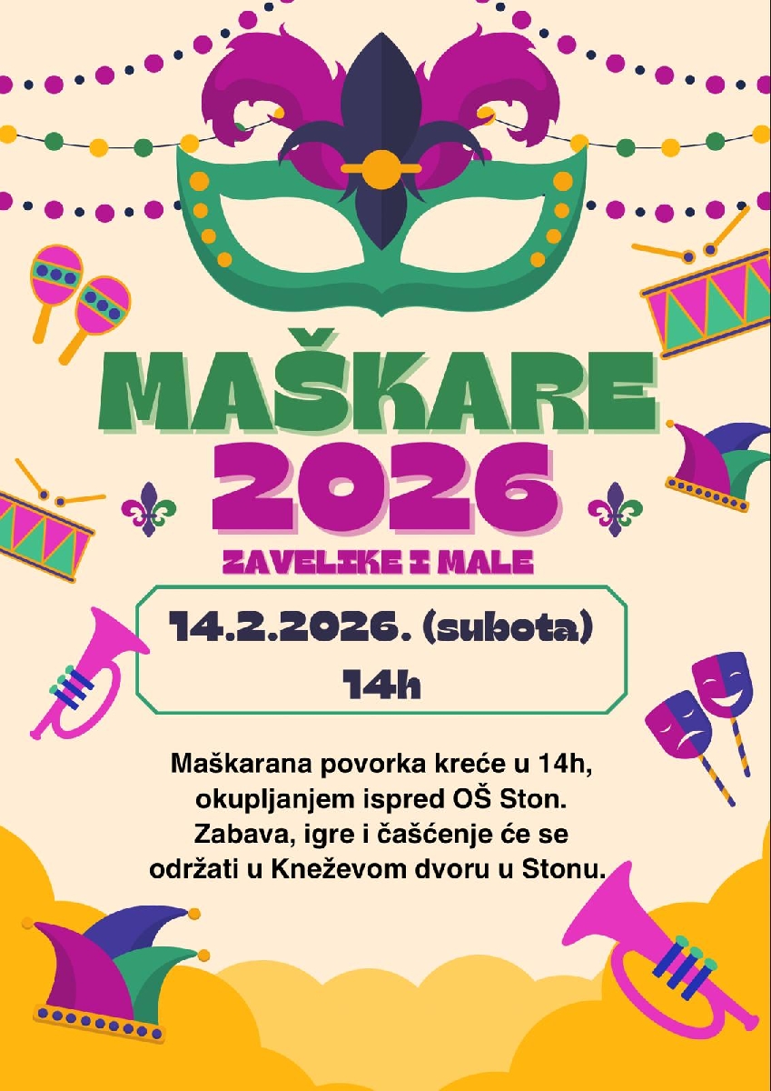 Maškare 2026 (Za velike i male)