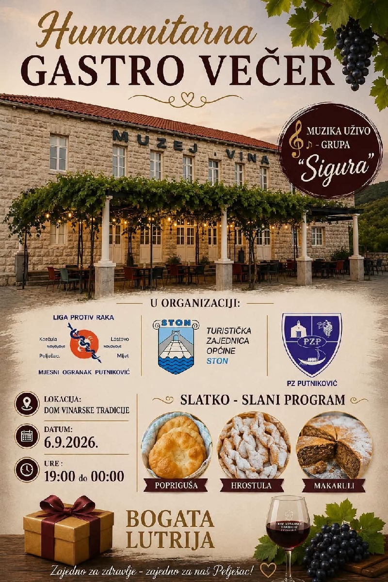 HUMANITARNA GASTRO VEČER U PUTNIKOVIĆU