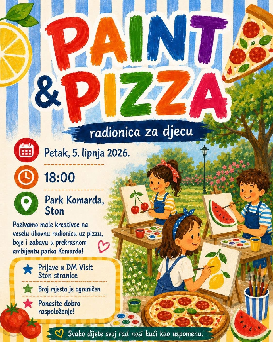 Paint & Pizza radionica za djecu