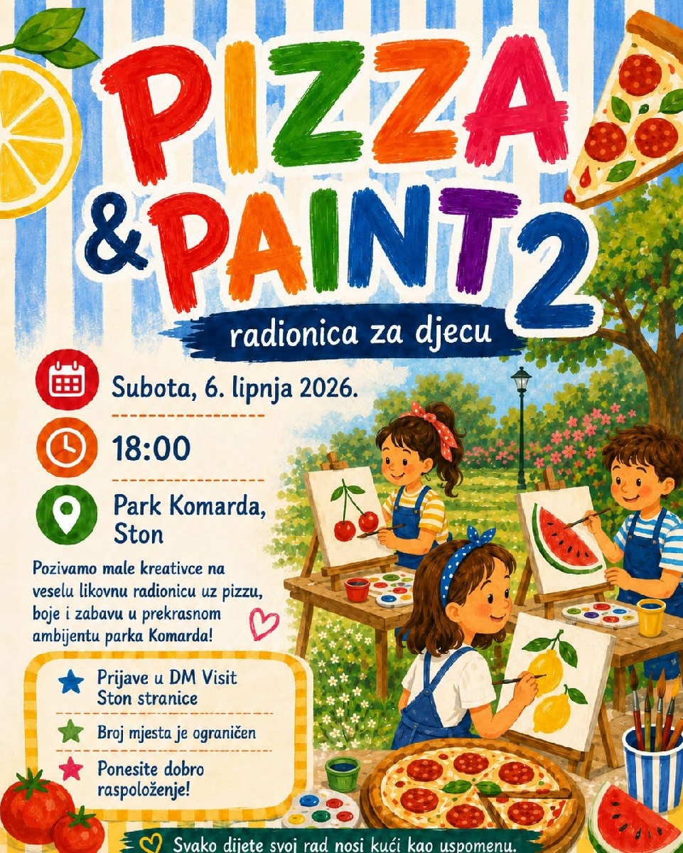 Pizza & Paint 2 radionica za djecu